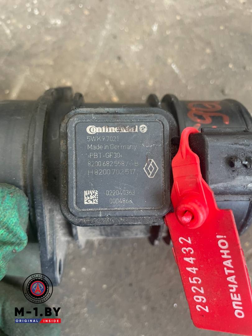 расходомер воздуха Renault Megane 3 поколение (2008 - 2014), 1.9 л., дизель, 5WK97021 - фото №1