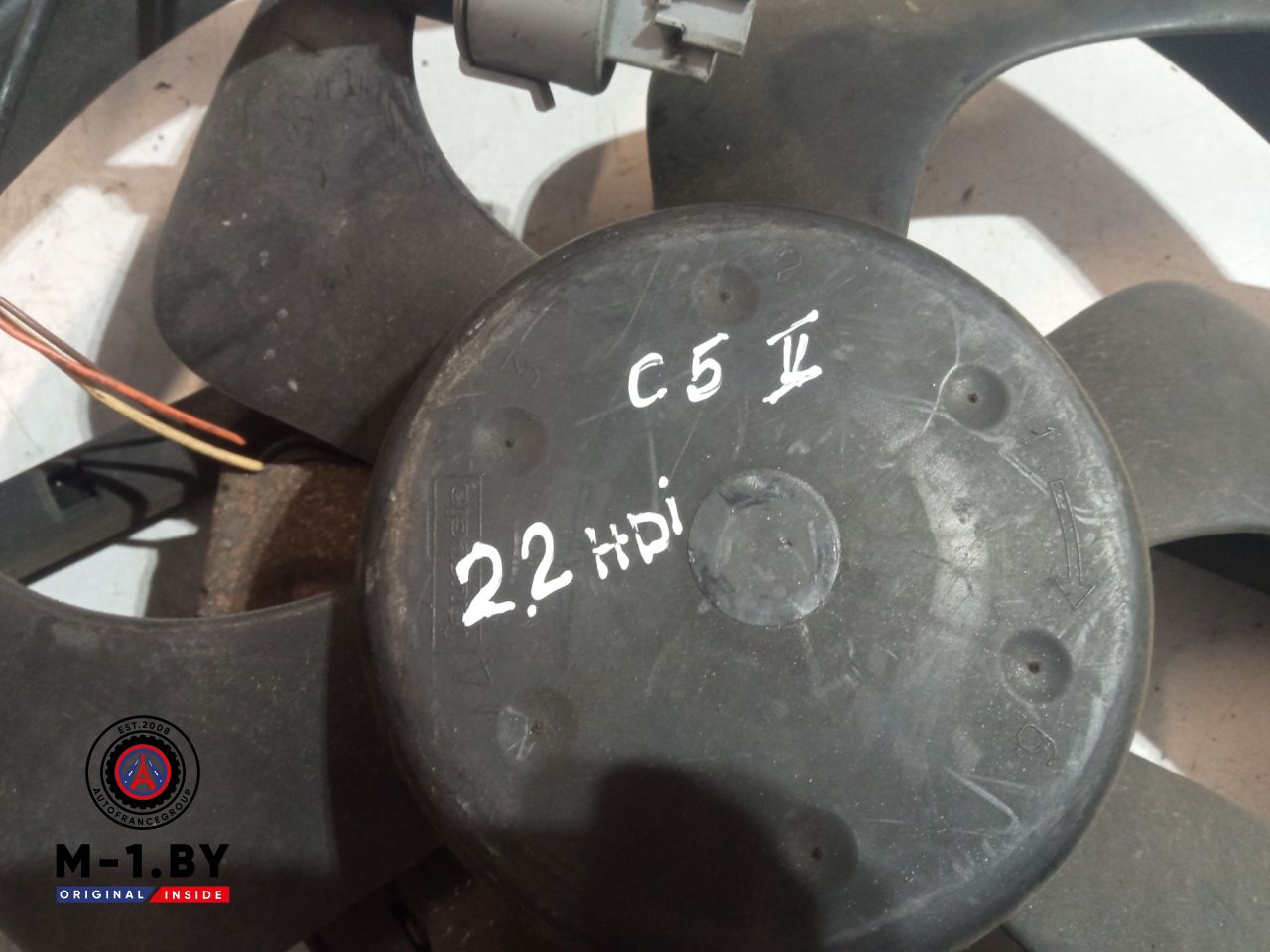 вентилятор радиатора Citroen C5 2 поколение (2008 - 2017), 2.2 л., дизель, 9656849880 - фото №1