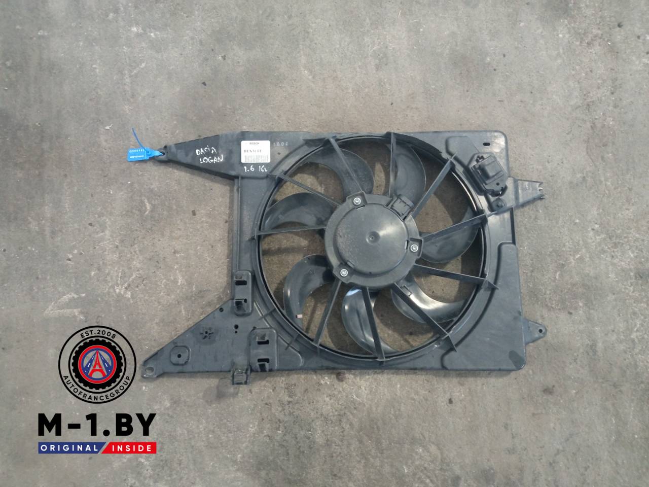 вентилятор радиатора Dacia Logan 1 поколение (2004 - 2008), 1.6 л., бензин, 8200765566 - фото №1