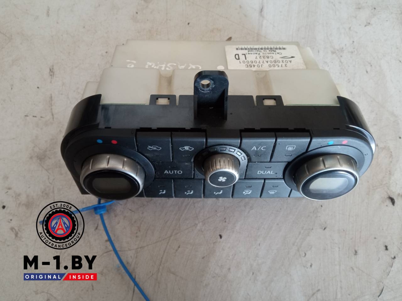 блок управления печки / климат-контроля Nissan Qashqai 1 поколение 2008, A02000A7706001 - фото №1