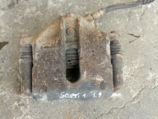 суппорт передний левый Renault Scenic 1 поколение [рестайлинг] (1999 - 2003), 1.9 л., дизель