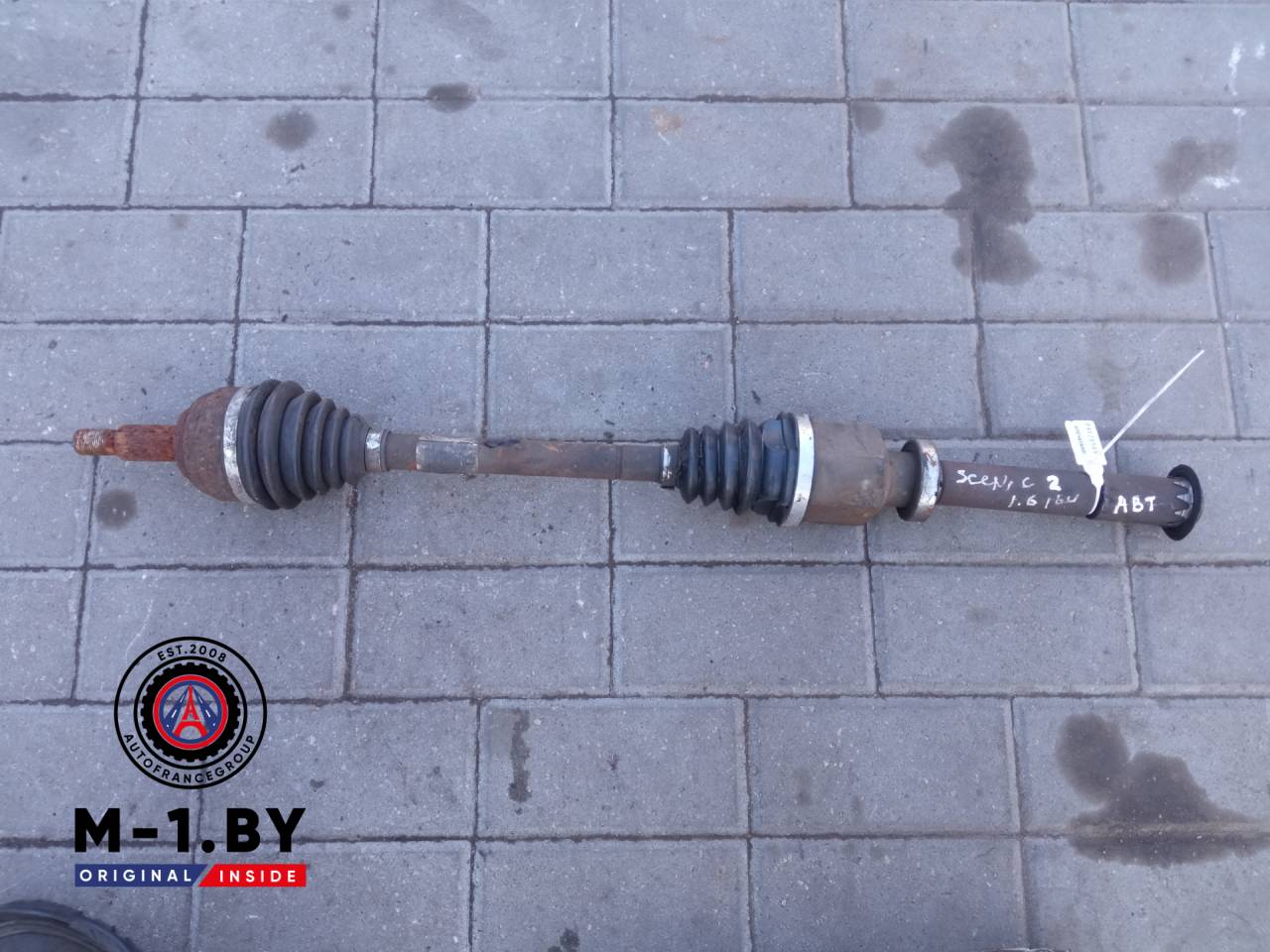 полуось передняя правая (приводной вал, ШРУС) Renault Scenic 2 поколение (2003 - 2006), 1.6 л., бензин - фото №1