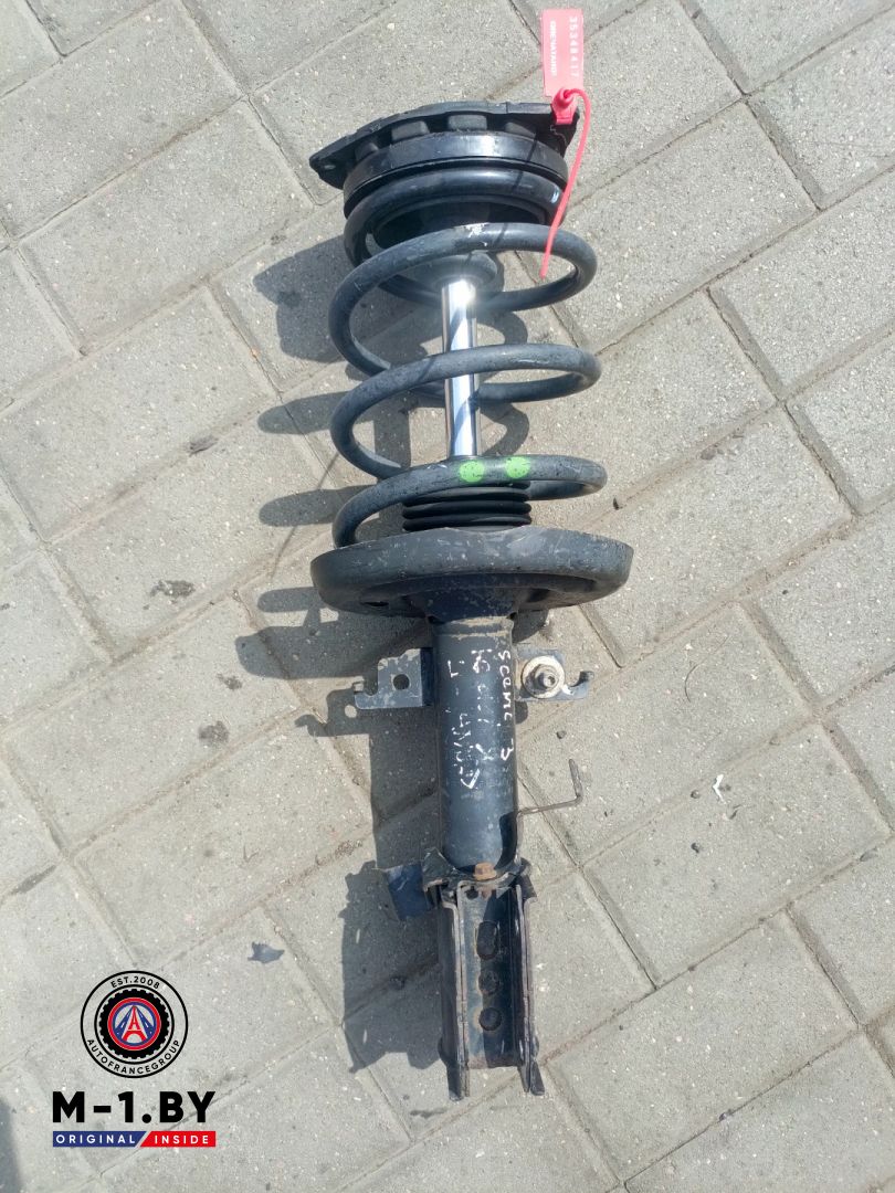 стойка передняя левая Renault Scenic 3 поколение (2009 - 2012), 1.6 л., дизель - фото №1