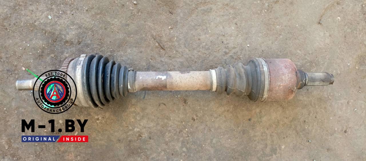 полуось передняя левая (приводной вал, ШРУС) Peugeot 607 1 поколение (2000 - 2004), 2.2 л., бензин, АКПП - фото №1