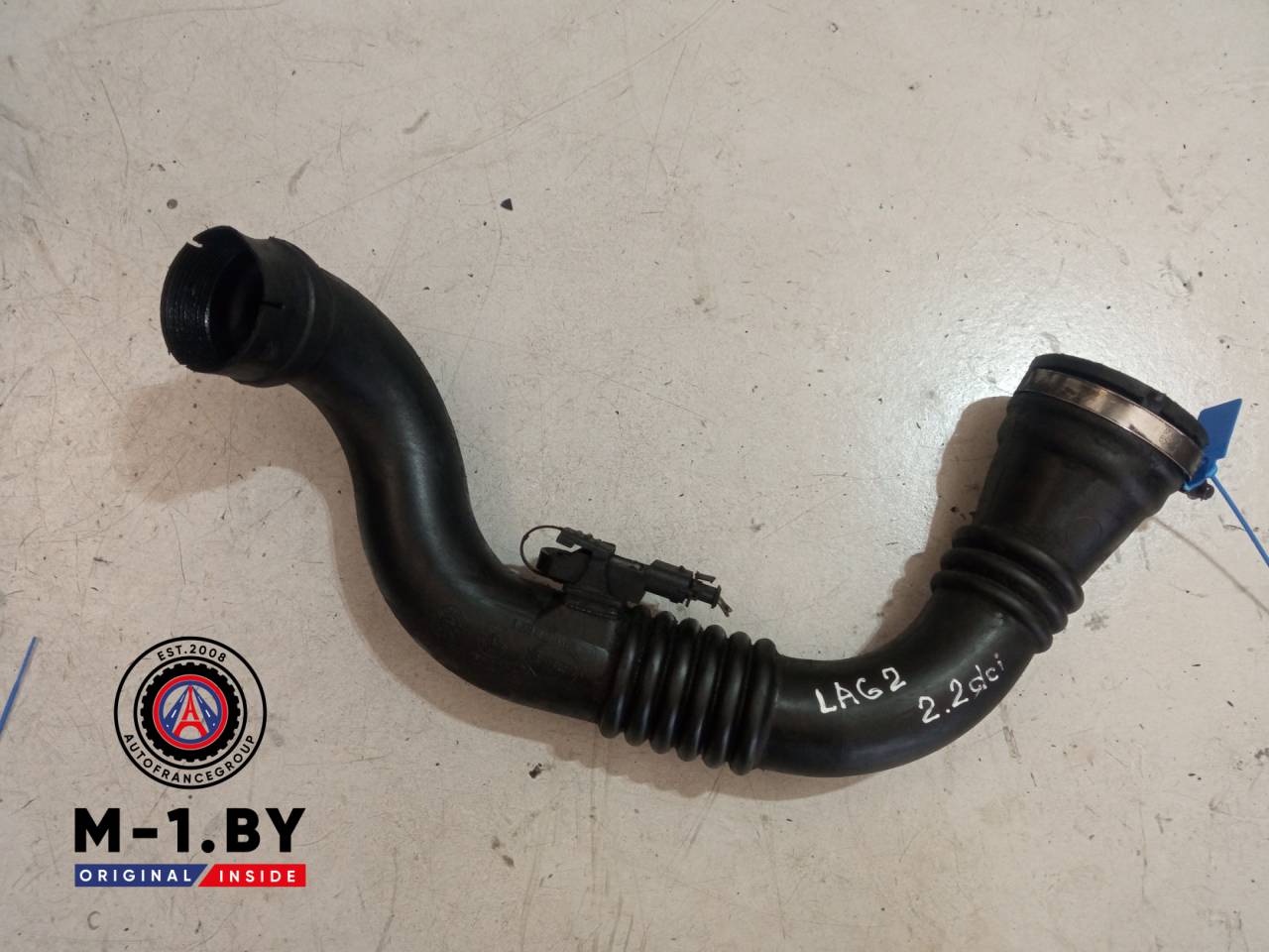 патрубок интеркулера Renault Laguna 2 поколение (2001 - 2005), 2.2 л., дизель, 8200177586 - фото №1