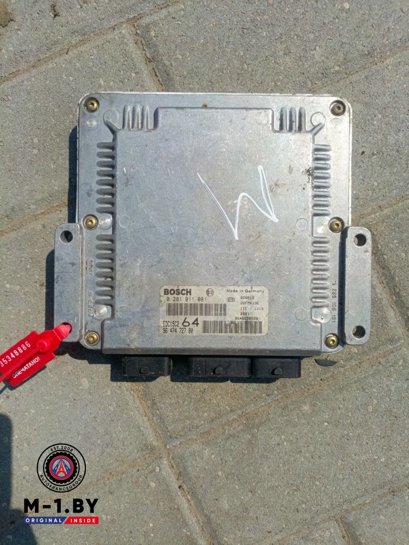 блок управления двигателем Peugeot 307 1 поколение (2001 - 2005), 2.0 л., дизель, 9647472780 - фото №1