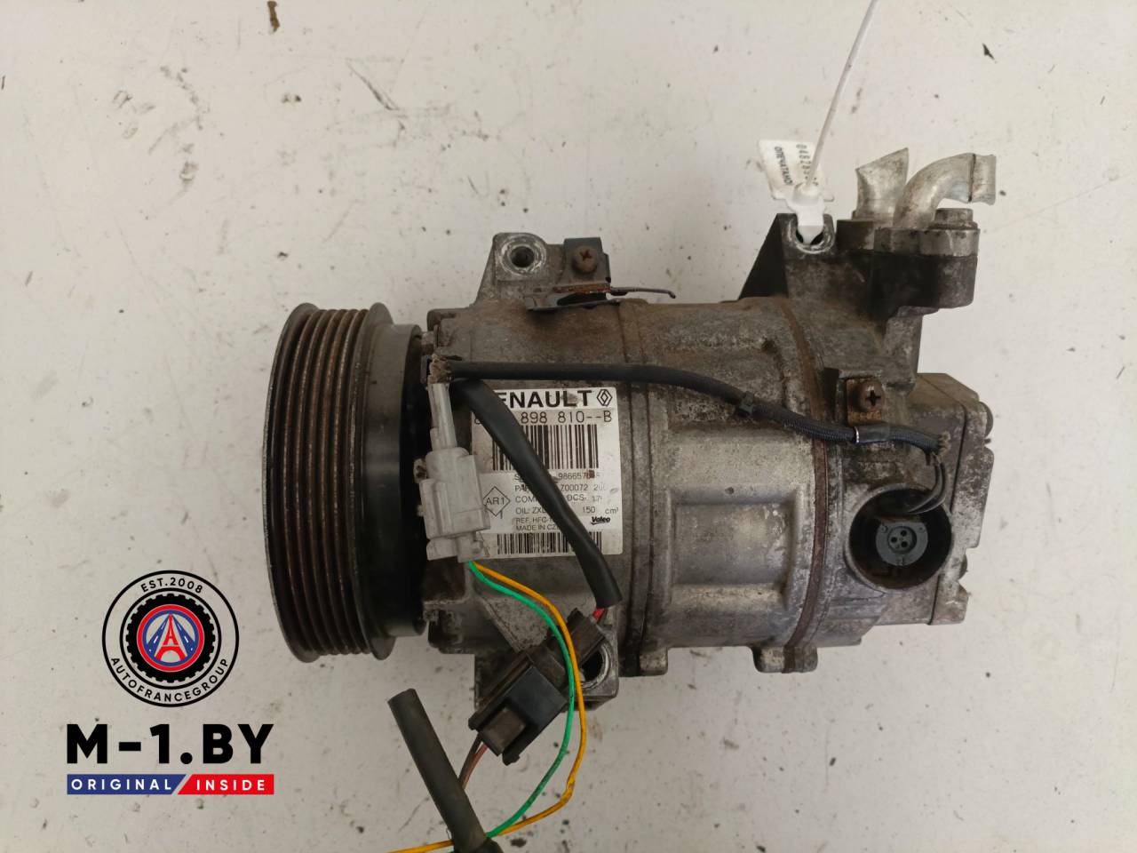 компрессор кондиционера Renault Laguna 3 поколение (2007 - 2012), 1.5 л., дизель, 8200898810B - фото №1