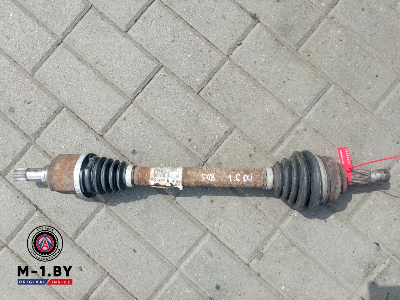 полуось передняя левая (приводной вал, ШРУС) Peugeot 508 1 поколение (2010 - 2014), 1.6 л., дизель, 9801611980 - фото №1