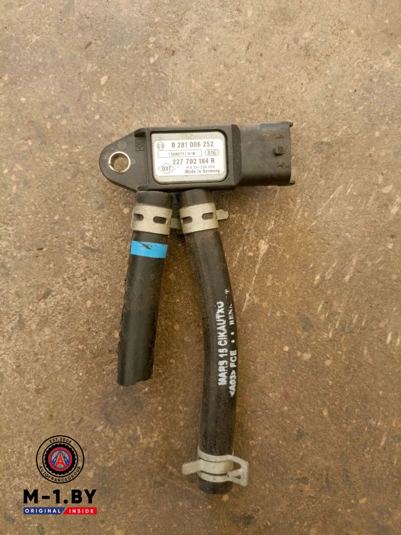 датчик давления (температуры) выхлопных газов Renault Scenic 4 поколение (2016 - 2020), 1.5 л., дизель, 227702184R - фото №1