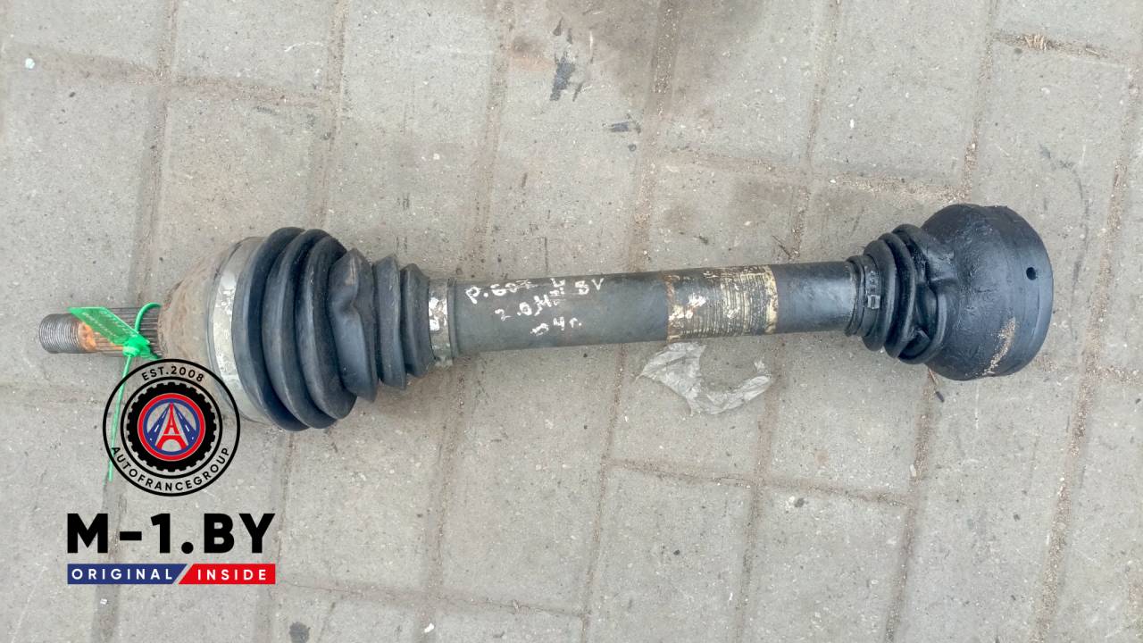 полуось передняя левая (приводной вал, ШРУС) Peugeot 607 1 поколение 2004, 2.0 л., дизель - фото №1