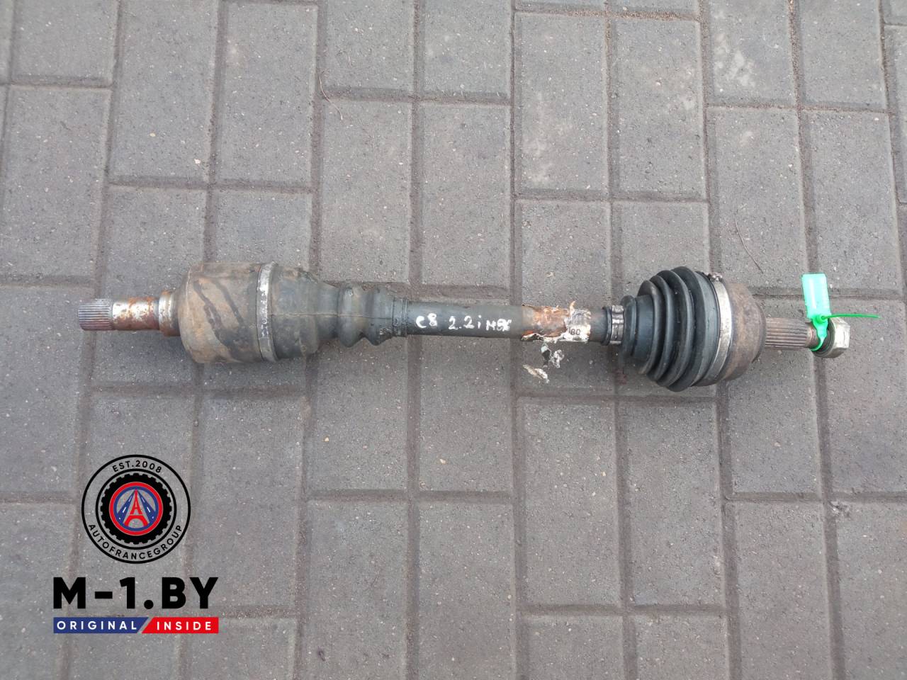 полуось передняя левая (приводной вал, ШРУС) Citroen C8 1 поколение (2002 - 2008), 2.2 л., бензин, МКПП - фото №1