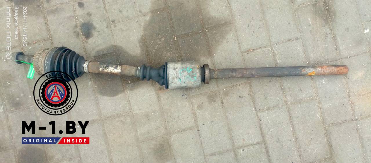 полуось передняя правая (приводной вал, ШРУС) Renault Espace 3 поколение (1996 - 2002), 2.2 л., дизель - фото №1