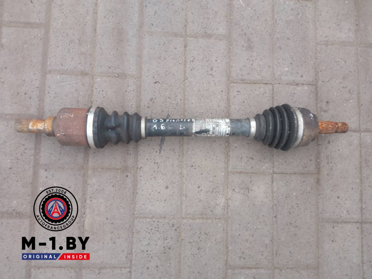 полуось передняя левая (приводной вал, ШРУС) Citroen C3 Picasso 1 поколение (2008 - 2013), 1.6 л. - фото №1