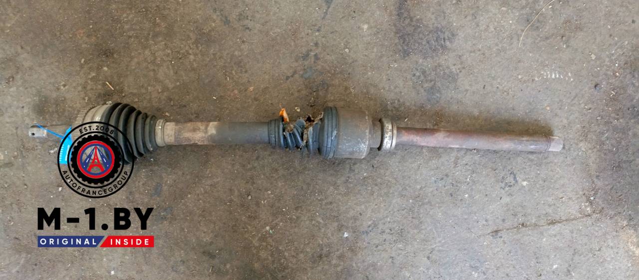 полуось передняя правая (приводной вал, ШРУС) Peugeot 607 1 поколение (2000 - 2004), 2.2 л., дизель, АКПП - фото №1