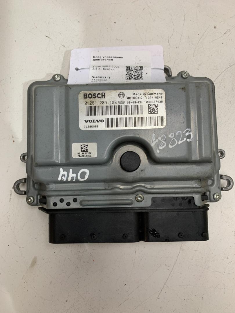 блок управления двигателем Volvo S80 2 поколение 2006, 2.5 л., бензин, 31286086, 0261209108 - фото №1