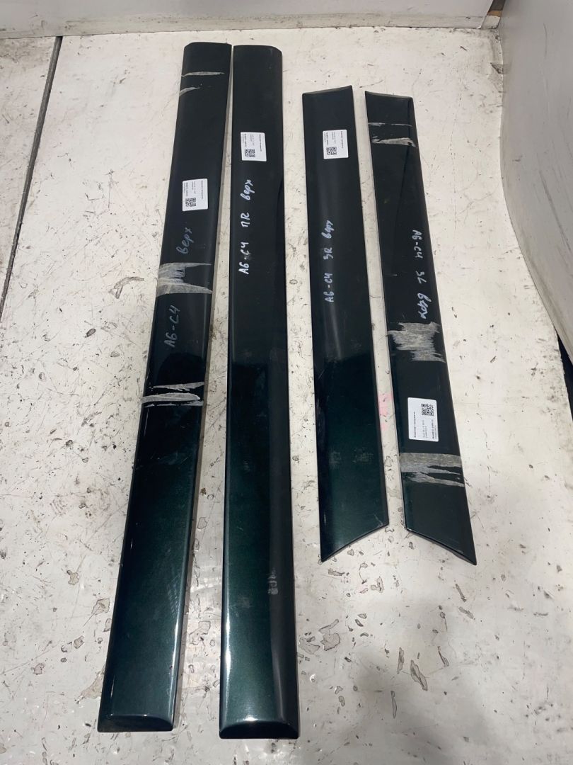 Комплект молдингов Audi A6 4A/C4 1997, универсал, 4A0853962A, 4A0853961A, 4A0853952A, 4A0853951A - фото №1
