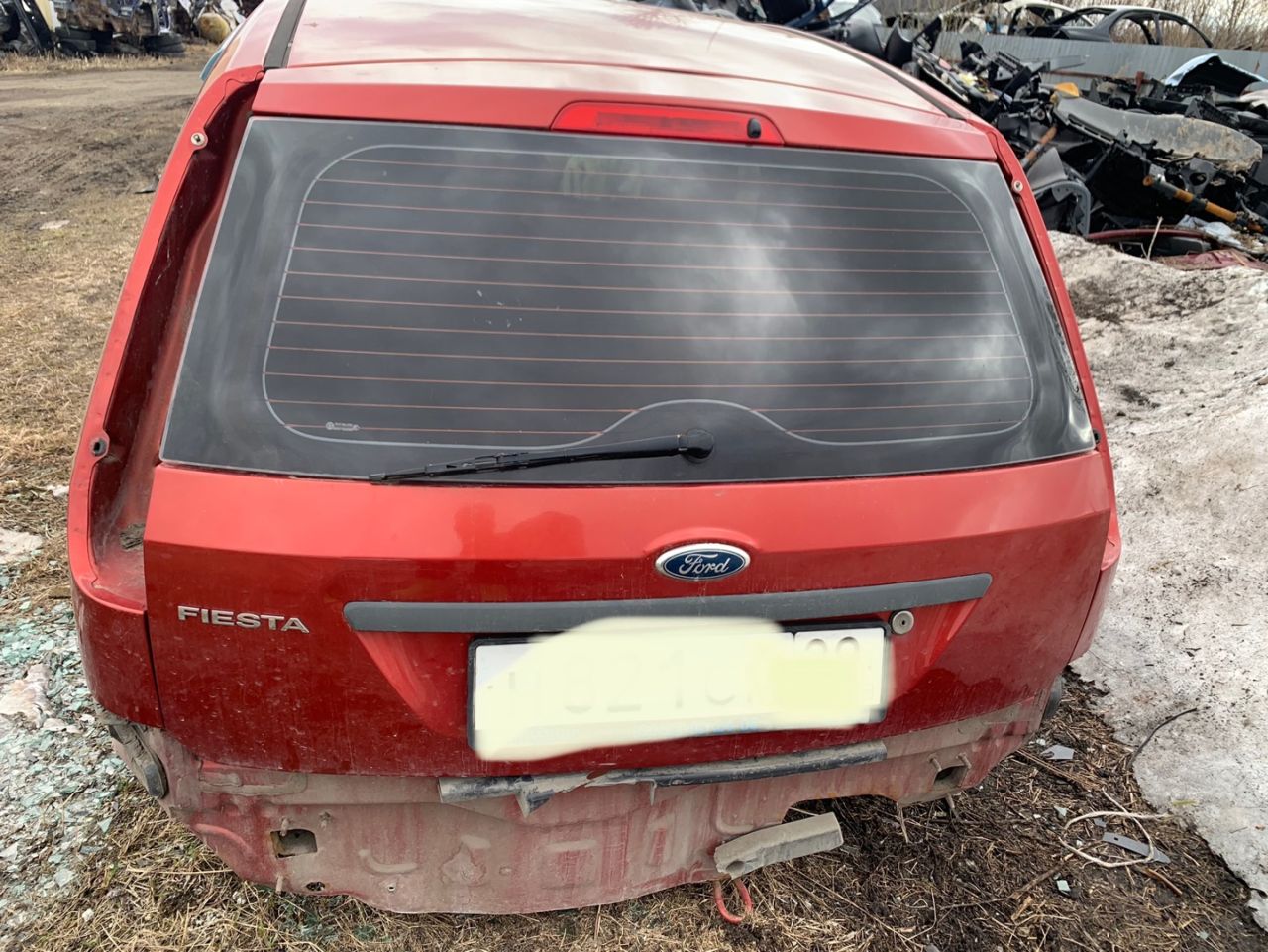 крышка багажника (дверь 3-5) Ford Fiesta 5 поколение 2005, 3S7117757AJ - фото №1