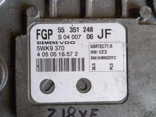 блок управления двигателем Opel Zafira 1 поколение (A) [рестайлинг] 2003, 1.8 л., Z 18 XE, бензин, Z18XE, 55351248