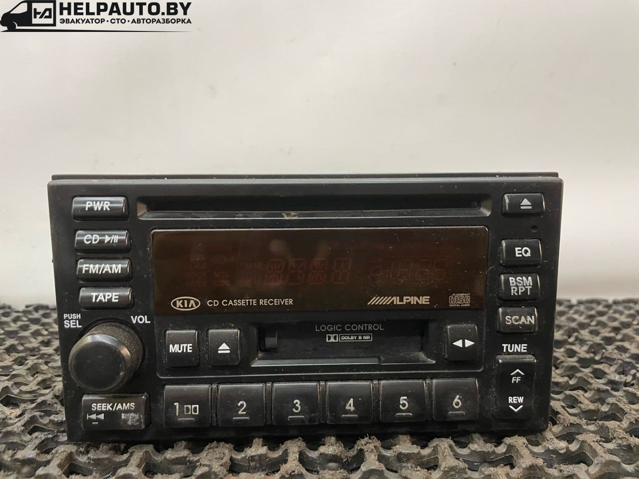магнитола Kia Sorento 1 поколение 2004, 2.5 л., CRDi, D4CB, дизель, АКПП, серебристый, внедорожник 5 дв., полный подключаемый привод, 96150-3E000 - фото №1
