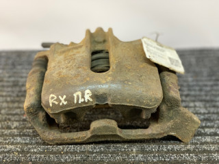 суппорт передний левый Renault Megane 1 поколение 1996, 1.6 л., бензин, МКПП, черный, хетчбэк 5 дв., передний привод