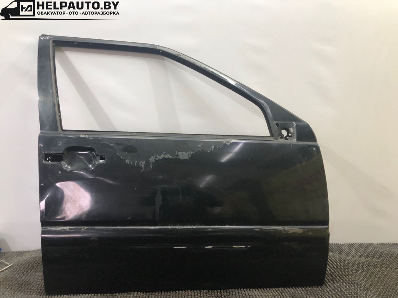 дверь передняя правая Volvo S70 1 поколение 2000, 2.5 л., D 5252 T, дизель, МКПП, черный, седан, передний привод - фото №1