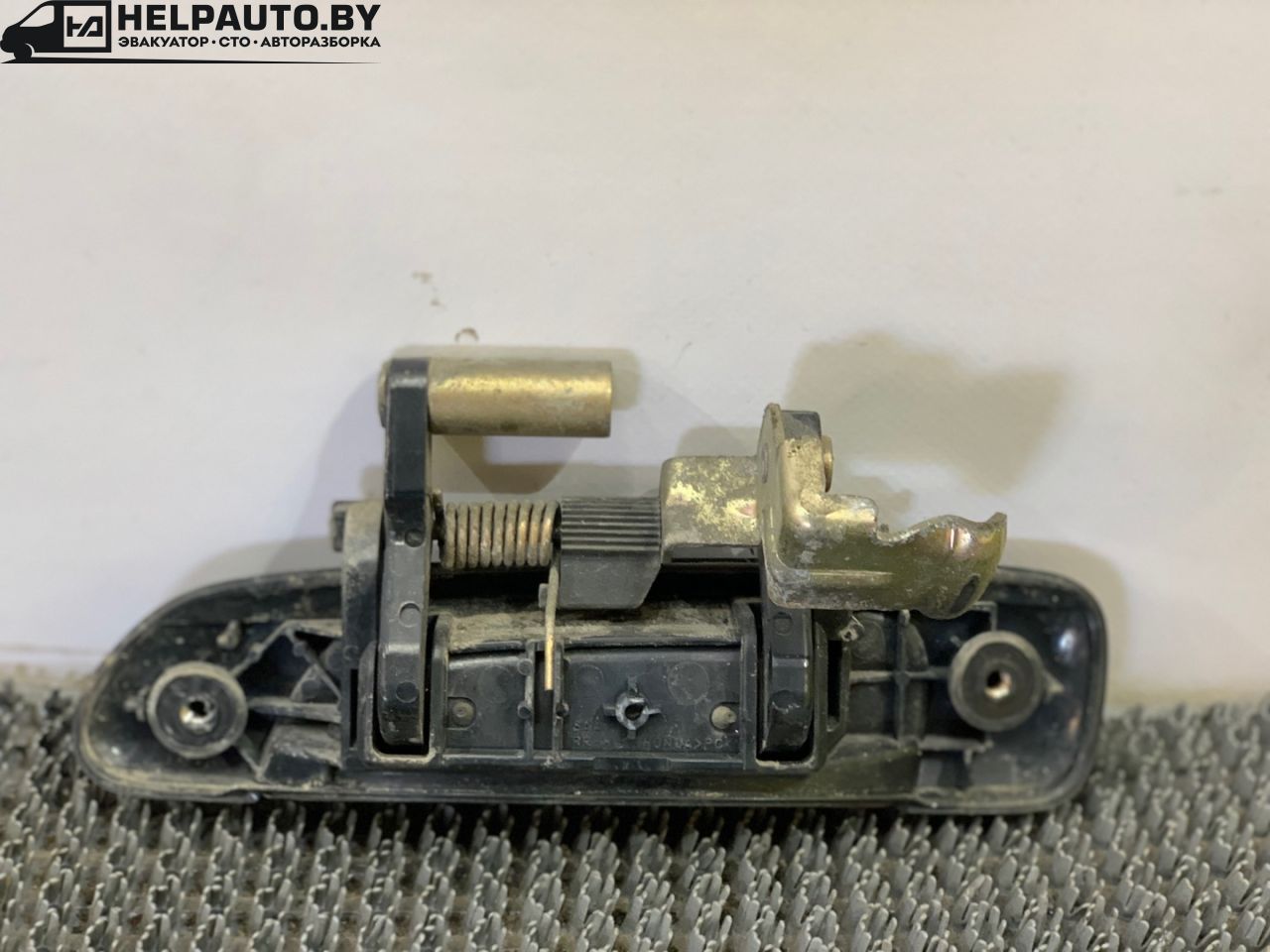 ручка наружная задняя правая Honda Jazz 1 поколение 2002, 1.3 л., L13B, бензин, МКПП, голубой, хетчбэк 5 дв., передний привод - фото №1