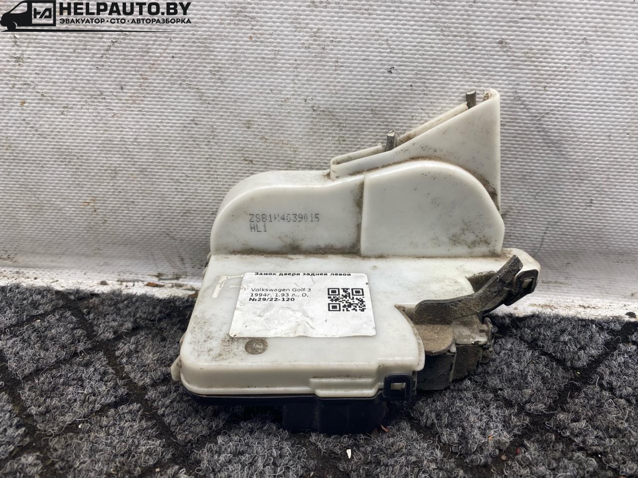 замок двери задней левой Volkswagen Golf 3 поколение 1994, 1.9 л., D, дизель, МКПП, универсал, передний привод, 2922-120 - фото №1