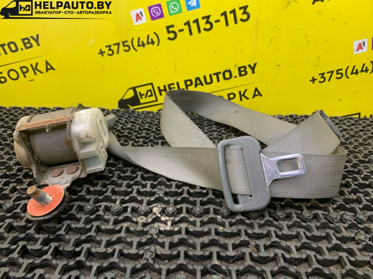 ремень безопасности Hyundai Atos 1 поколение 1998, 0.8 л., бензин, МКПП, синий, хетчбэк 5 дв., передний привод - фото №1