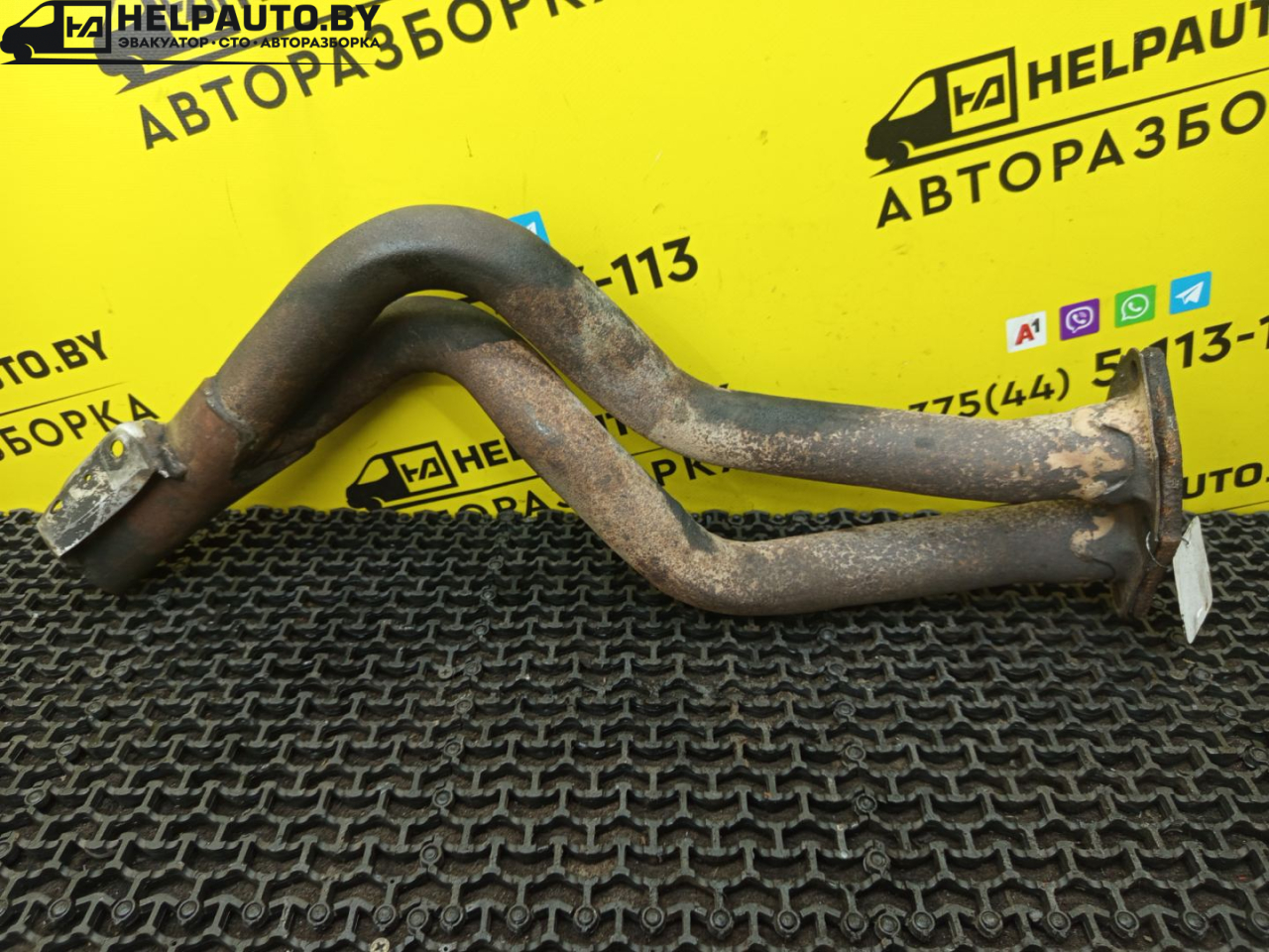 труба приемная глушителя Audi 80 B3 1988, 1.6 л., дизель, МКПП, седан, передний привод - фото №1