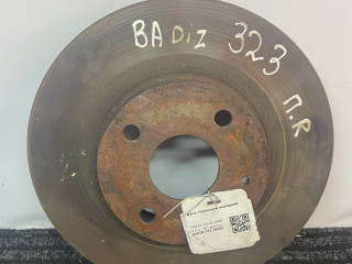 диск тормозной передний Mazda 323 6 поколение 1998, 2.0 л., дизель, МКПП, синий, хетчбэк 3 дв.