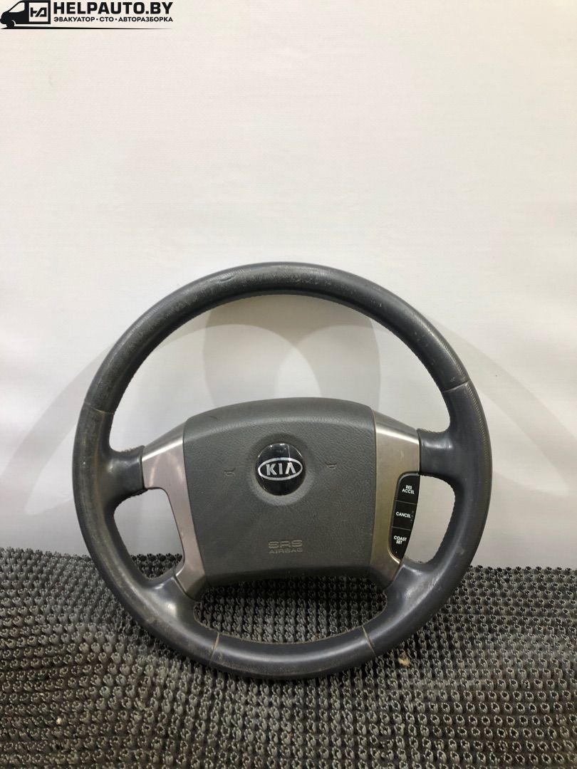 руль Kia Sorento 1 поколение 2005, 2.4 л., G4JS, бензин, МКПП, красный, внедорожник 5 дв., полный подключаемый привод - фото №1