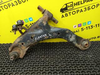 рычаг передний левый Hyundai Elantra 3 поколение [рестайлинг] XD 2005, 1.6 л., G4ED, бензин, МКПП, серебристый, седан, передний привод