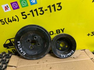 шкив коленвала Hyundai Elantra 3 поколение [рестайлинг] XD 2005, 1.6 л., G4ED, бензин, МКПП, серебристый, седан, передний привод