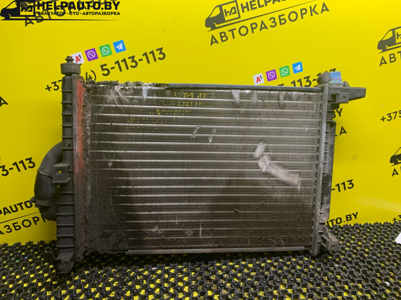 радиатор (основной) Opel Vectra B 1996, 1.7 л., X 17 DT (TC4EE1), дизель, МКПП, серебро, хетчбэк 5 дв., передний привод - фото №1