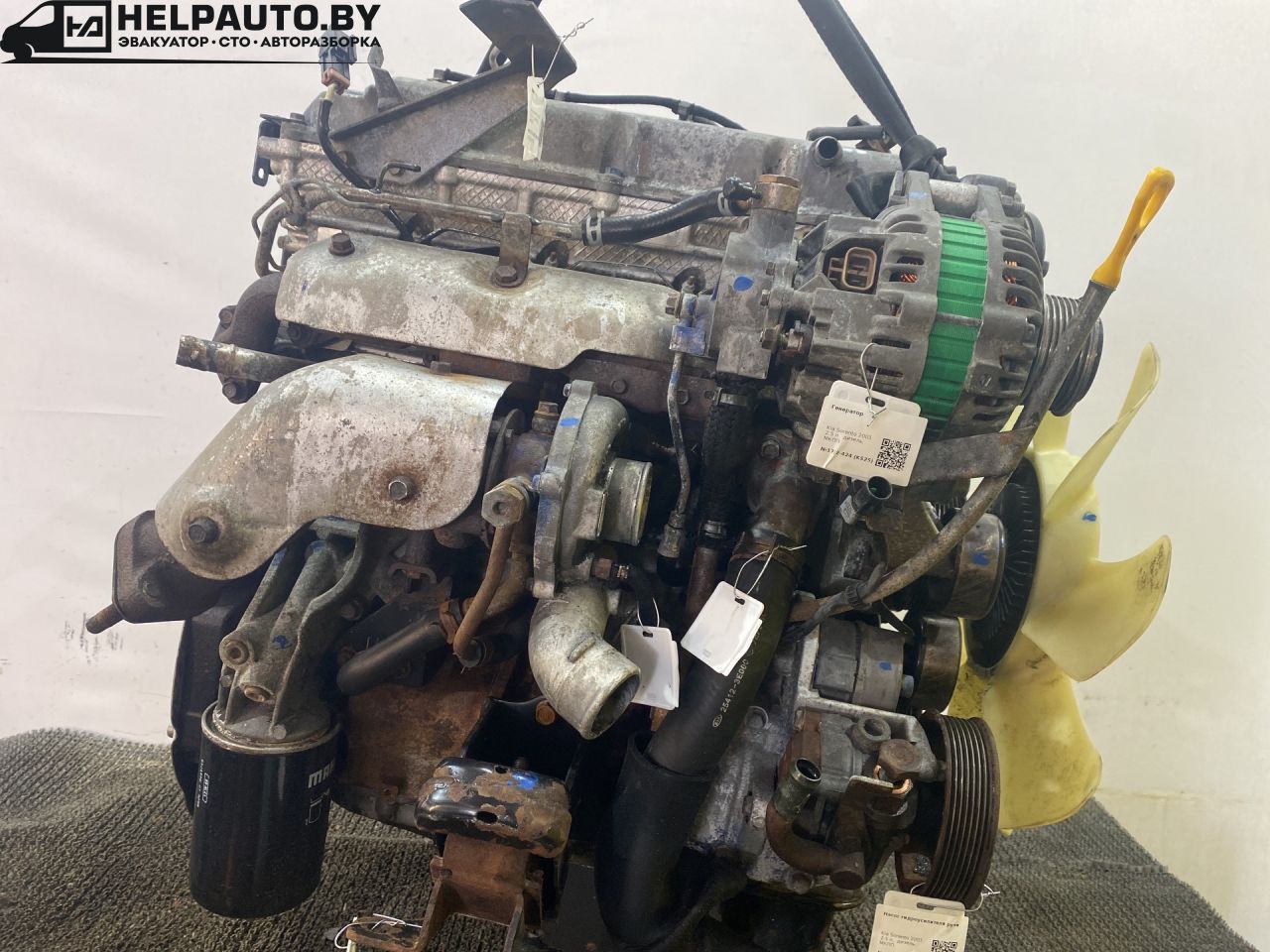 коллектор выпускной Kia Sorento 1 поколение 2003, 2.5 л., D4CB, дизель, МКПП, внедорожник 5 дв. - фото №1