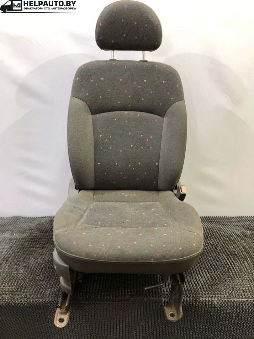 сиденье переднее Hyundai Atos 1 поколение 2000, 1.0 л., бензин, МКПП, синий, хетчбэк 5 дв., передний привод - фото №1