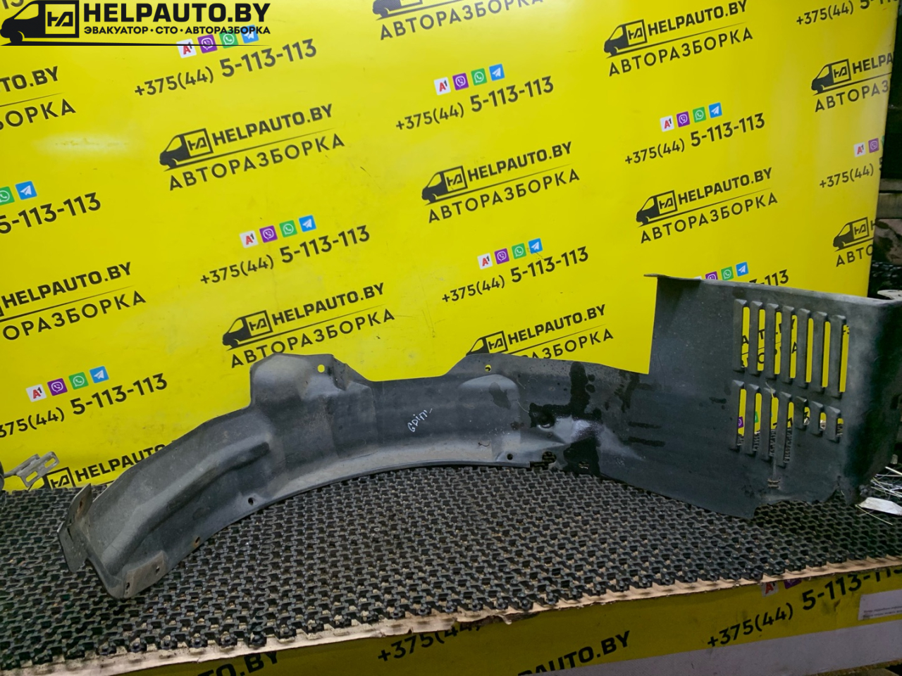защита арок передняя левая (подкрылок) Mitsubishi Carisma 1 поколение (1995 - 1999), 1.8 л., 4G93 (GDI), бензин, МКПП, серебро, хетчбэк 5 дв., передний привод - фото №1