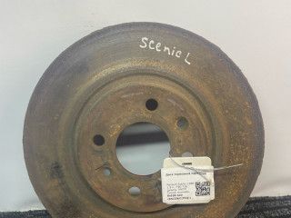 диск тормозной передний Renault Scenic 1 поколение 1998, 1.9 л., F9Q 716, дизель, МКПП, синий, минивэн, передний привод