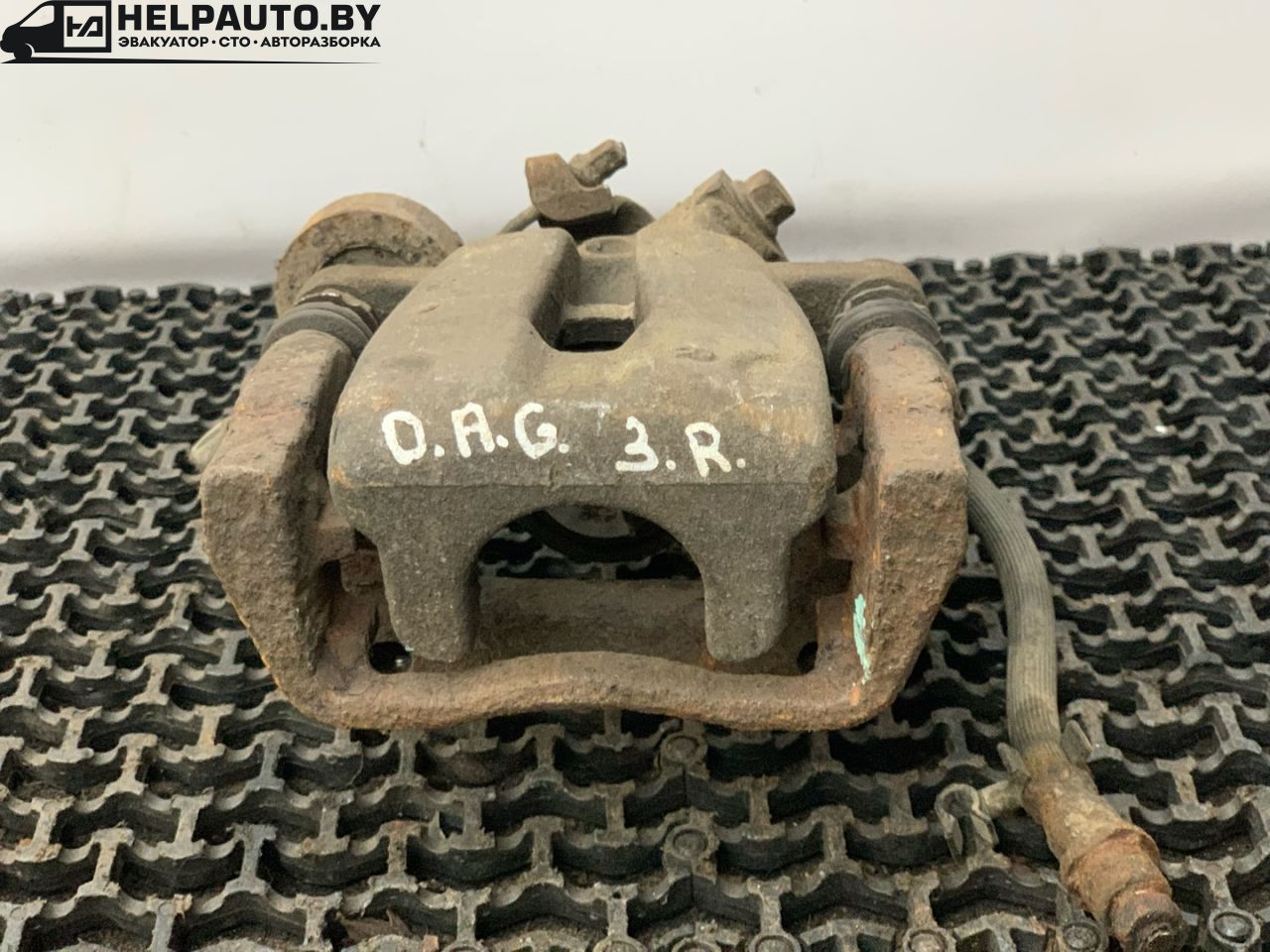 суппорт задний правый Opel Astra G 1998, 1.6 л., X 16 XEL, бензин, МКПП, зеленый, универсал - фото №1