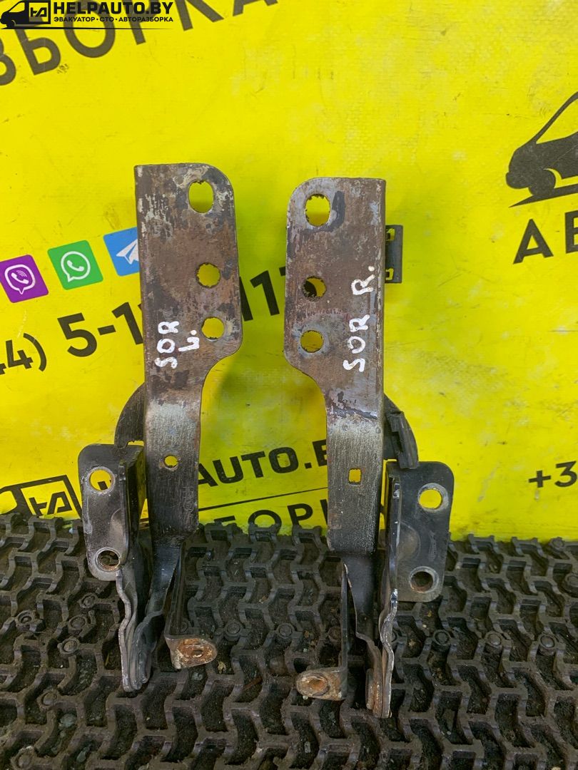 петля капота Kia Sorento 1 поколение 2005, 2.5 л., D4CB, дизель, АКПП, черный, внедорожник 5 дв., полный подключаемый привод - фото №1