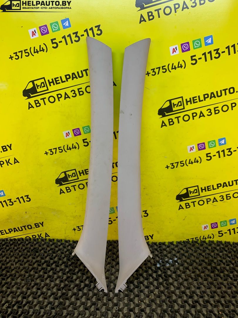 обшивка стойки Dacia Sandero 1 поколение 2008, 1.4 л., K7J 714, бензин, МКПП, серый, хетчбэк 5 дв., передний привод - фото №1