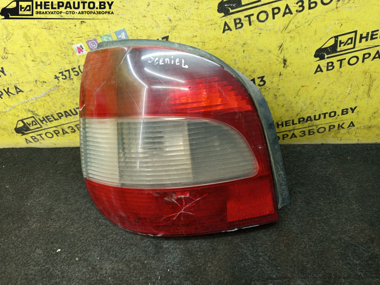 фонарь задний левый Renault Scenic 1 поколение 1998, 1.9 л., F9Q 716, дизель, МКПП, синий, минивэн, передний привод - фото №1
