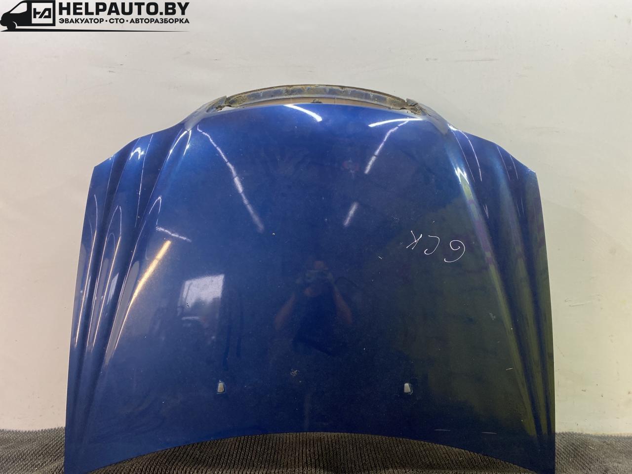 капот Geely CK Otaka 1 поколение CK1 2007, 1.5 л., бензин, МКПП, синий металлик, седан, передний привод - фото №1