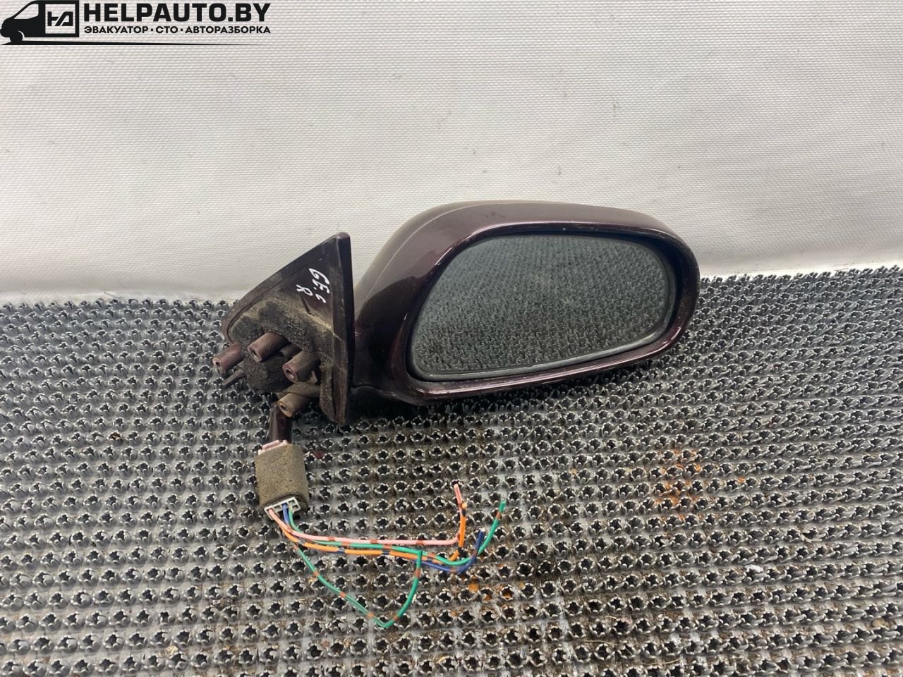 зеркало наружное правое Mazda 626 GE 1994, 1.8 л., FP, бензин, МКПП, бордовый, седан, передний привод - фото №1