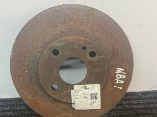 диск тормозной передний Mazda 323F BA 1996, 1.8 л., BP, бензин, МКПП, серебристый, хетчбэк 5 дв.