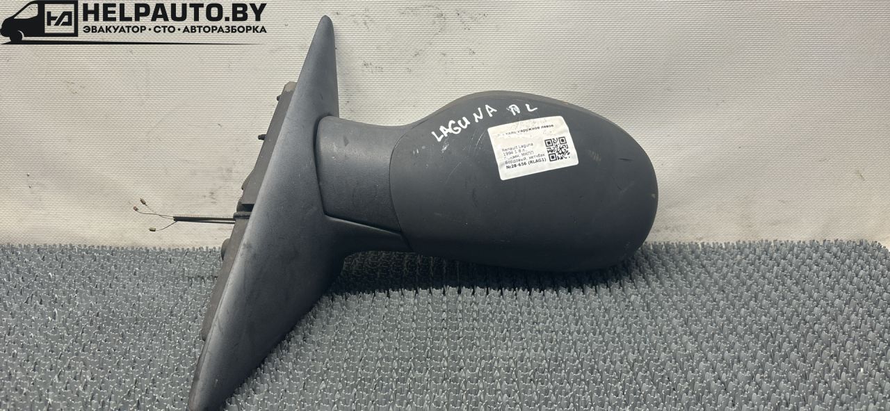 зеркало наружное левое Renault Laguna 1 поколение 1994, 2.0 л., F3R 200, бензин, МКПП, бордовый, хетчбэк 5 дв., передний привод - фото №1