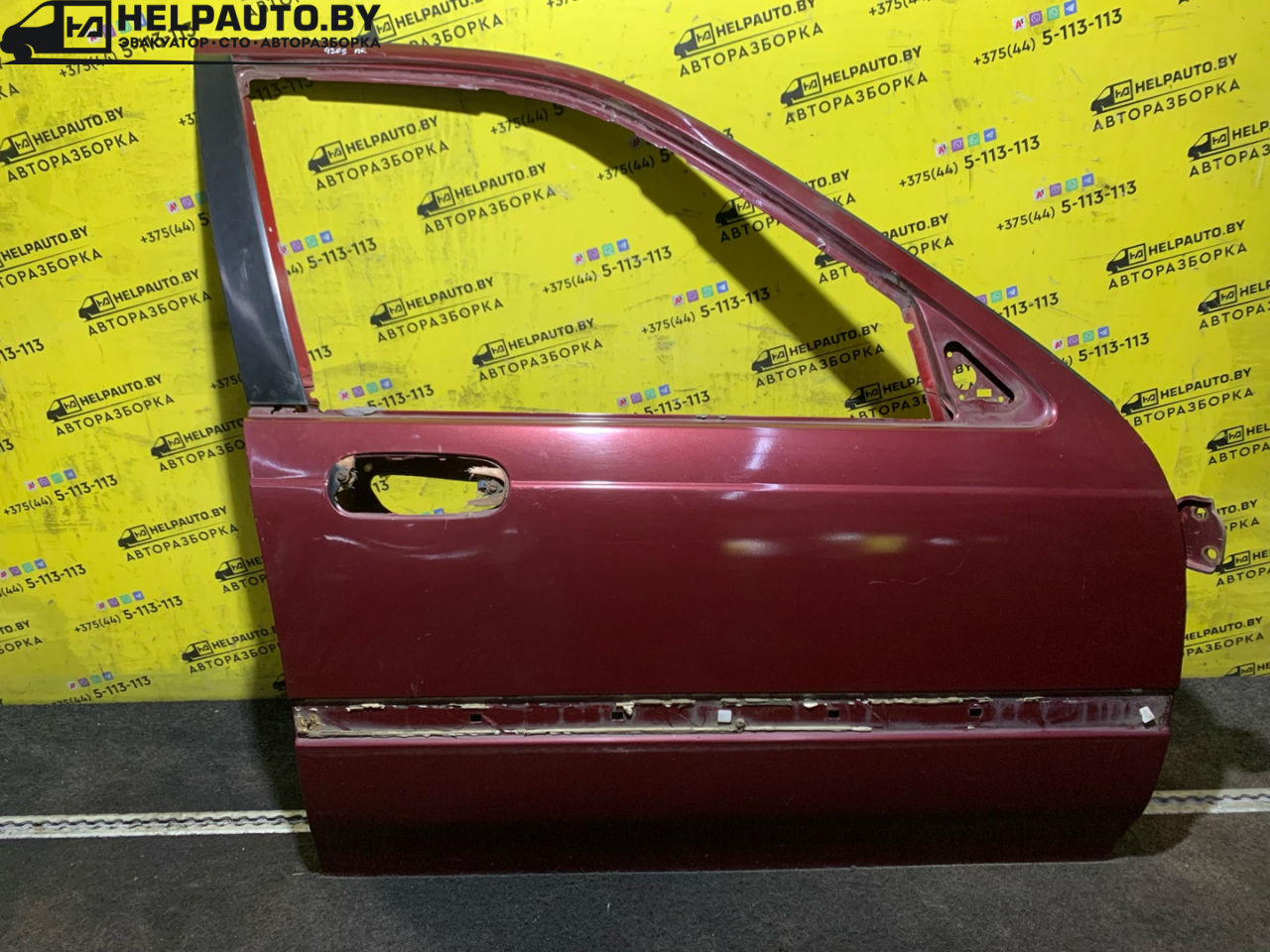 дверь передняя правая Rover 400 Series 2 поколение 1998, 1.6 л., бензин, МКПП, бордовый, седан, передний привод - фото №1