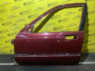 дверь передняя левая Rover 400 Series 2 поколение 1998, 1.6 л., бензин, МКПП, бордовый, седан, передний привод