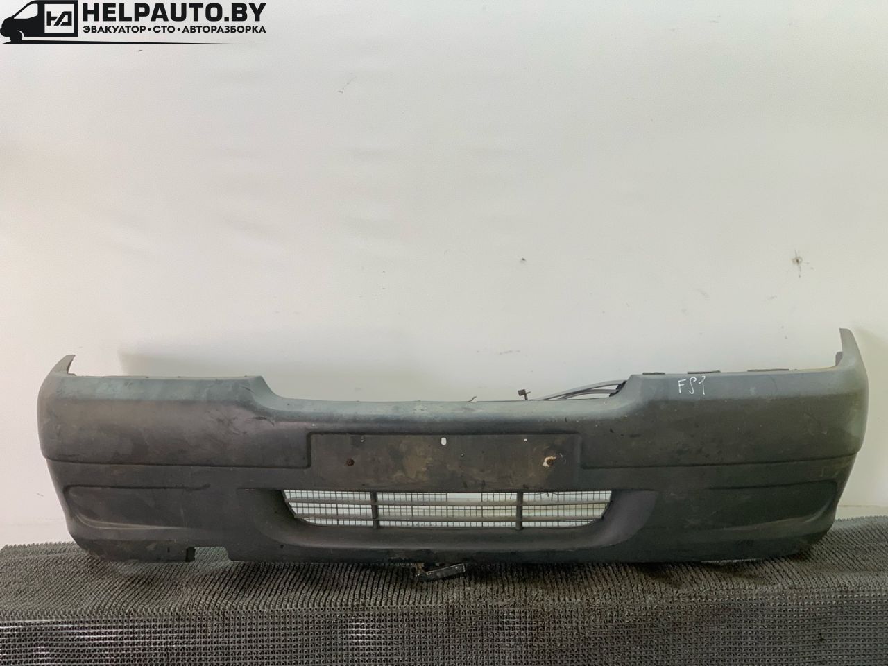 бампер передний Fiat Scudo 1 поколение (1996 - 2007), 2.0 л., дизель, МКПП, белый, минивэн, передний привод - фото №1