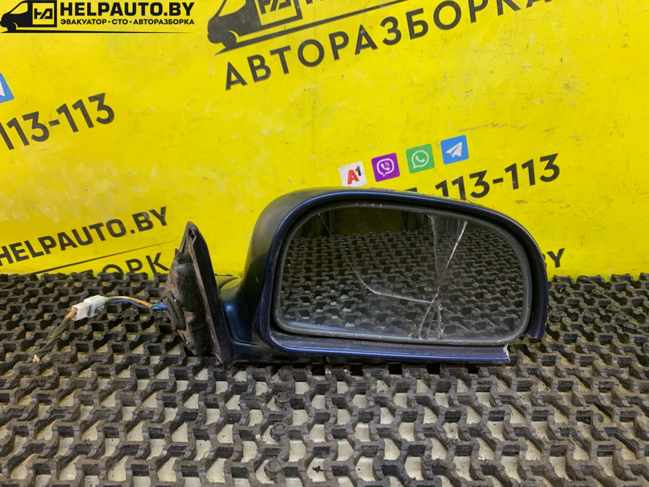 зеркало наружное правое Mitsubishi Lancer 7 поколение 1997, 1.6 л., 4G92 (DOHC 16V), бензин, МКПП, синий, универсал, передний привод - фото №1